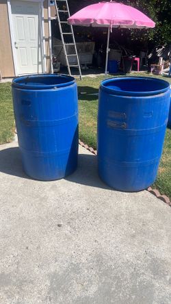 Plastic barrels $20.00 for both