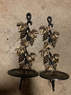 Metal candle holders