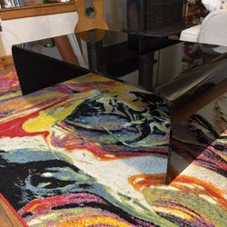 Beautiful Authentic Italian Glass Table 