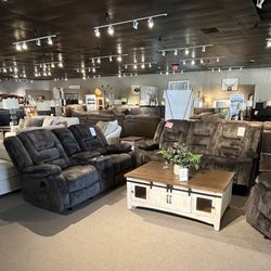 Manual Reclining Sofa And Loveseat