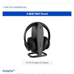 Insignia Digital Wireless Headphones New In Box
