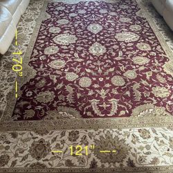 Área Hand Knotted Persian Rug  14’x10’