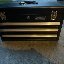 DEWALT TOOL BOX AND TOOLS
