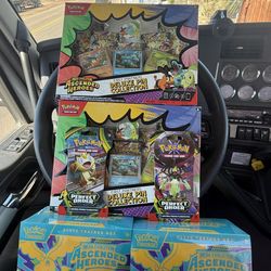 Pokemon TCG Mega Evolutions Ascended Heroes Etb and Deluxe Pin collection’s 