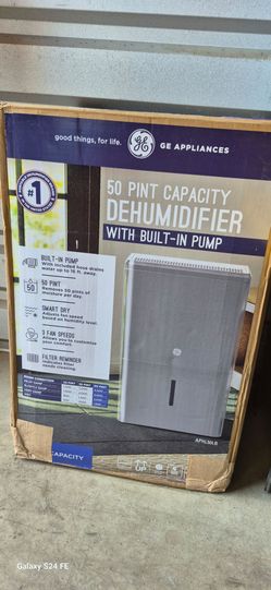 GE Appliances 50 Pint Dehumidifier with Built-In Pump