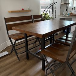 Industrial Bar Height Dining Set