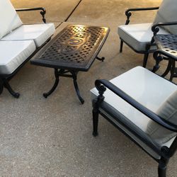Frontgate Carlisle 5 Piece Outdoor Patio Furniture Conversation Set 