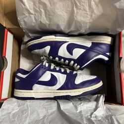 court purple nike dunks 