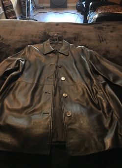 Black leather jacket