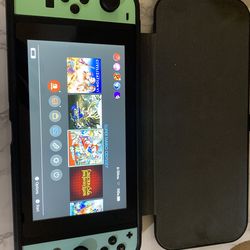 Nintendo Switch Animal Crossing Edition with Many Games Installed