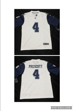 Brand new never worn Dak Prescott Dallas Cowboys White Color Rush stitched Jersey