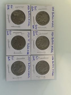 Full date war buffalo nickel’s