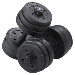 44 LB Dumbbell Set, Adjustable Free Weight Set, 44 LB Dumbbell Weight Set, Black Dumbbell, Male Dumbbell Set, Man Workout Body Building Training Home 