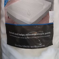 Mainstays 1.5" 7-zone memory foam mattress topper full