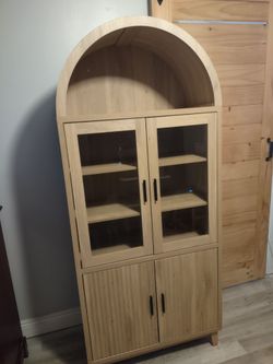 Brand new wood Ashley organizer 71x31x16