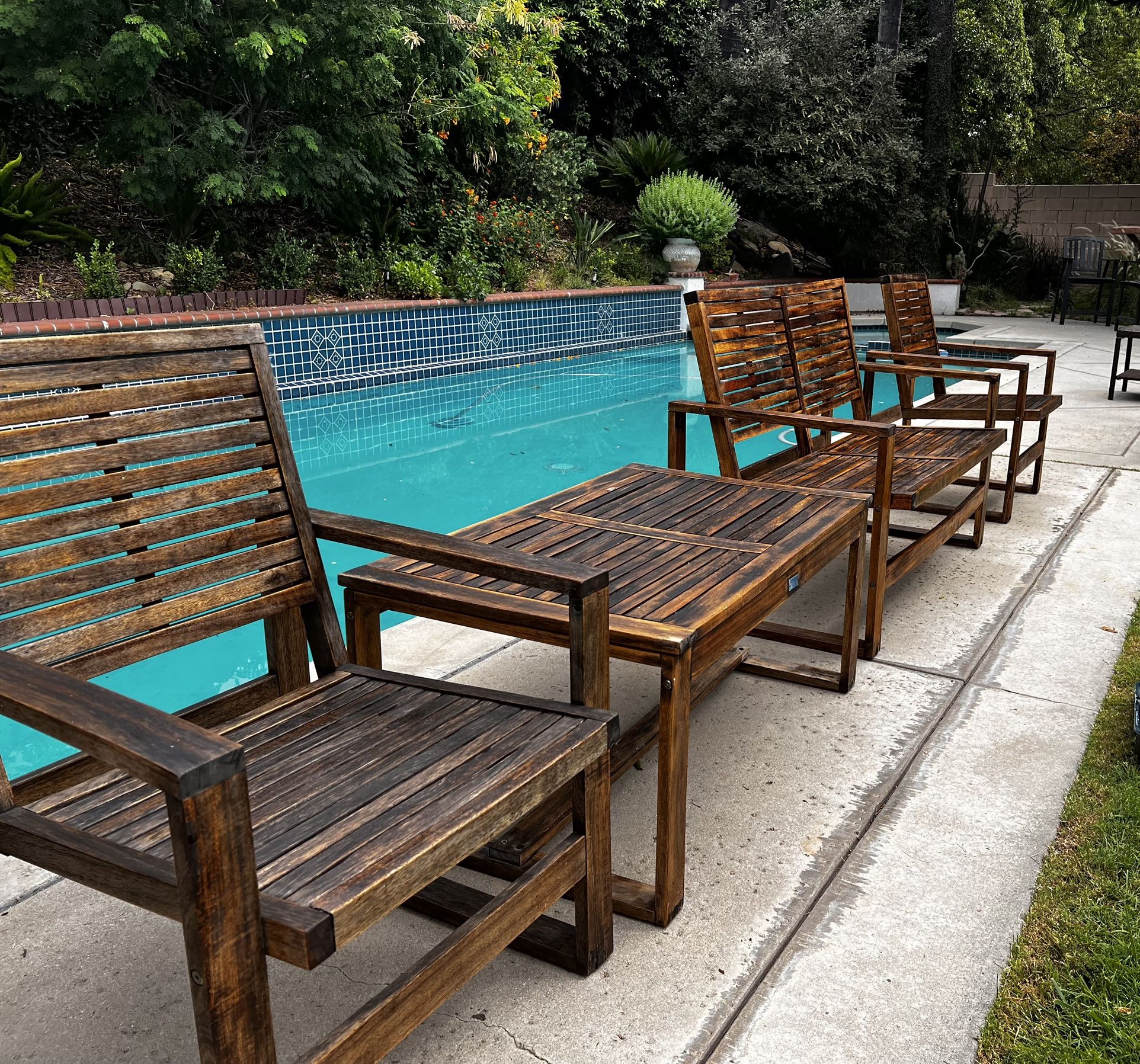 Teak Patio Furniture (Used)