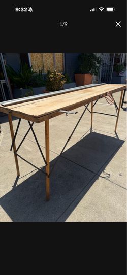 Rare antique folding working table
