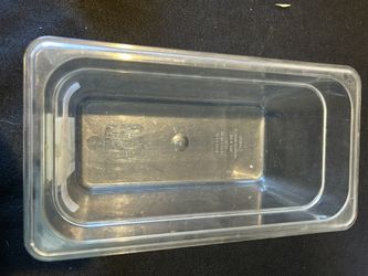 Cambro 1/2 Size Food Pan 6” Deep Clear Polycarbonate NSF Made in USA