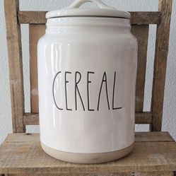 Rae Dunn Cereal Ceramic Canister- New