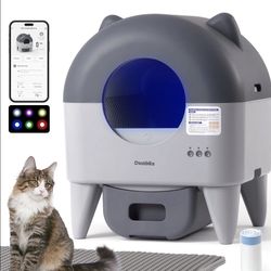 Duabes Self-Cleaning Cat Litter Box, Extra Large for Multiple Cats,
