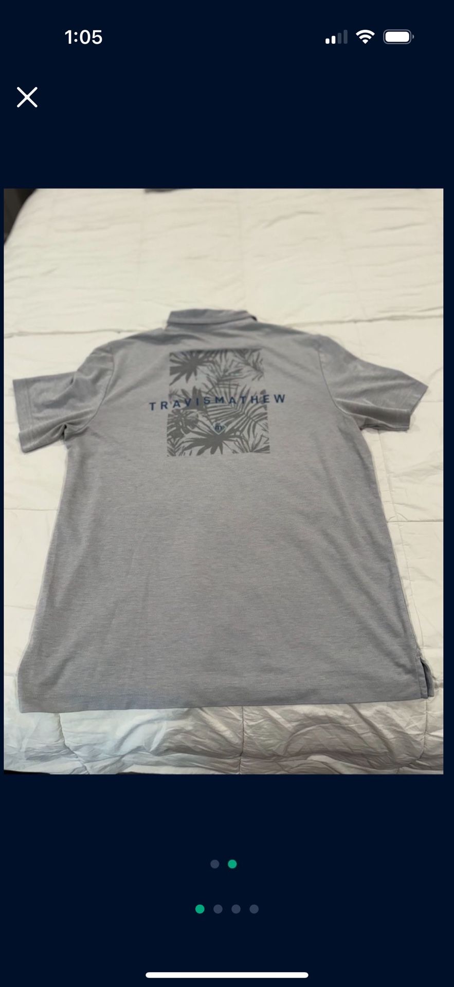 2 Travis Mathew Polo Shirts XL 