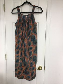 Women's Long Multi Color Sun Dress Cover Up Pullover One Size Fits All NWOT