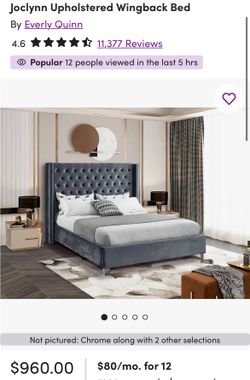 Elegant Tufted Bed frame-Queen