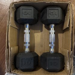 Two 10 LB Dumbbells