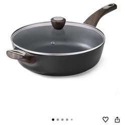 Sensarte Nonstick 13.3 Inch Skillet With Lid