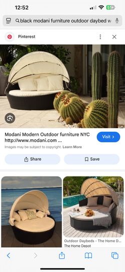 Modani Cream Outdoor Daybed
