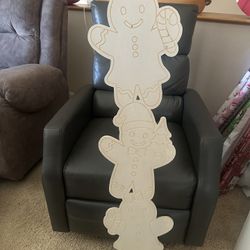 Unfinished Wood Gingerbread Decor