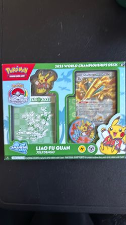 2025 World Championship Deck Box Anaheim Liao Fu Guan Joltdengo Pokémon TCG