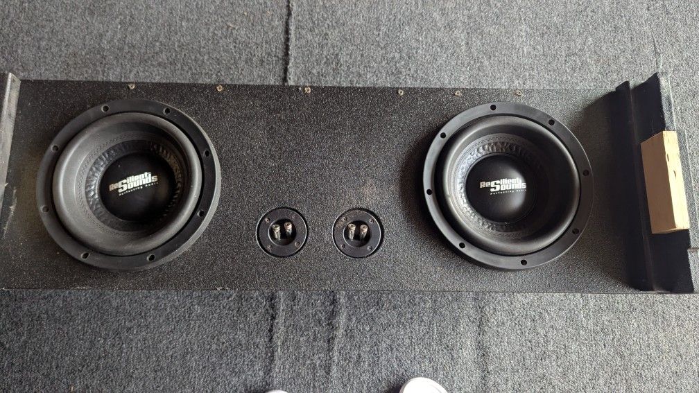 Two Resilient Sound Rs10s In A Down Firing Box