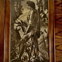 Sepia Art Print Under Glass