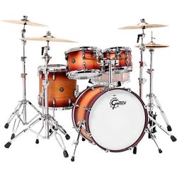 Gretsch Renown 4-Piece Drum Set + Optional Pearl Demon Drive Double Pedals