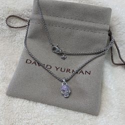  Skull with Full Pave Purple Diamonds 