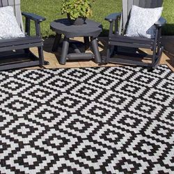 NEW 9x12 Feet XL Size Waterproof Camping Patio Deck Floor Mat RV Beach Park Carpet Rug Foldable With Portable Bag 