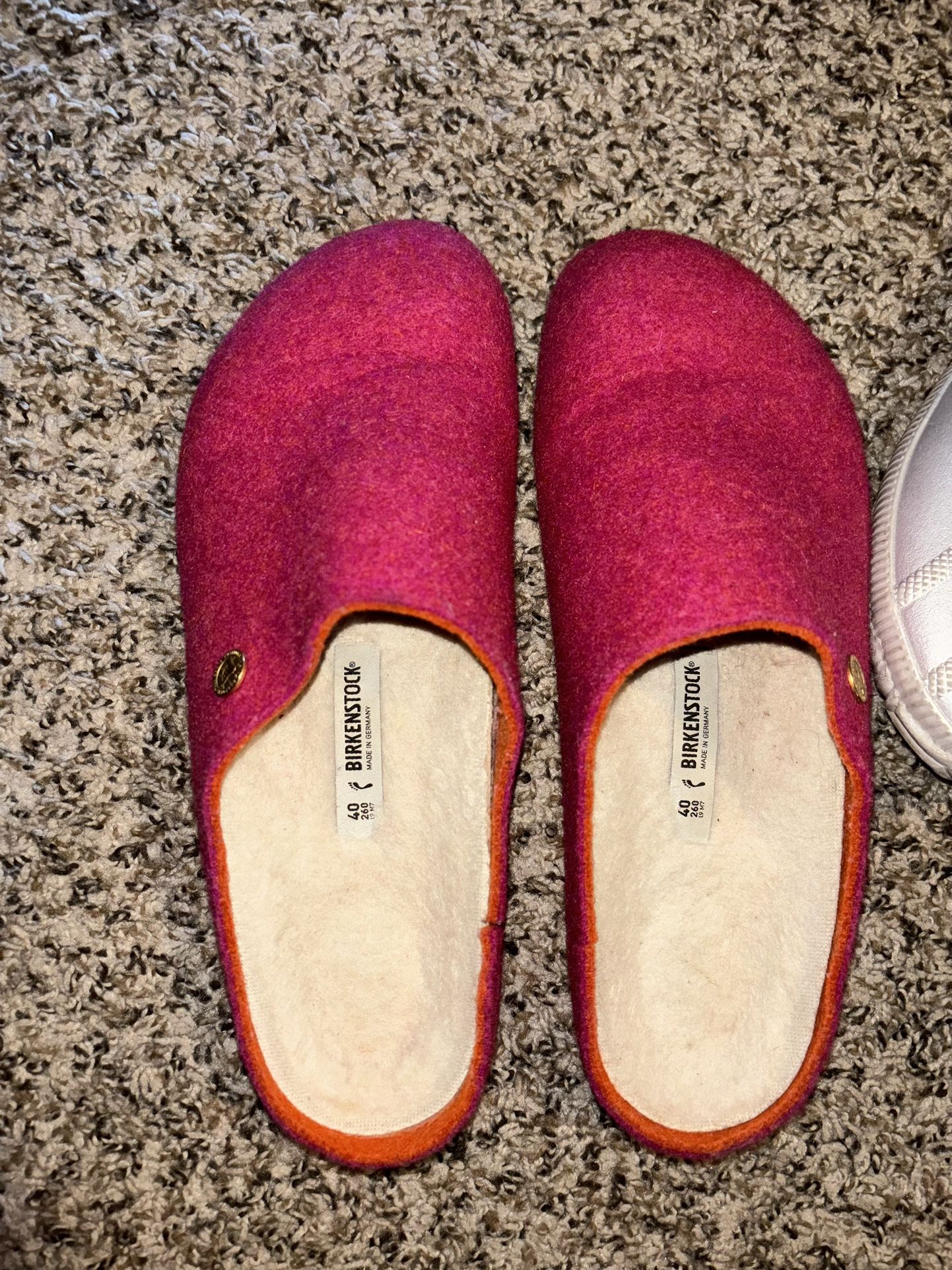 Women’s Pink Wool Birkenstock Shoes