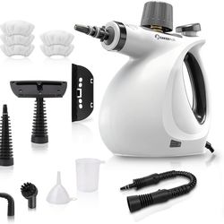 Steam Disinfection Cleaner, Handheld Pressurized Natural Steam Cleaner with 9 PCS Accessories, Portable Multi-Surface Steamer for Cleaning Home Kitch