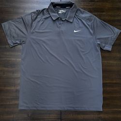Nike Golf Dri-FIT Tour Performance Polo Dark Grey – Size L – Mission Hills