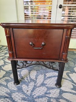 Cherry End Table with Drawer