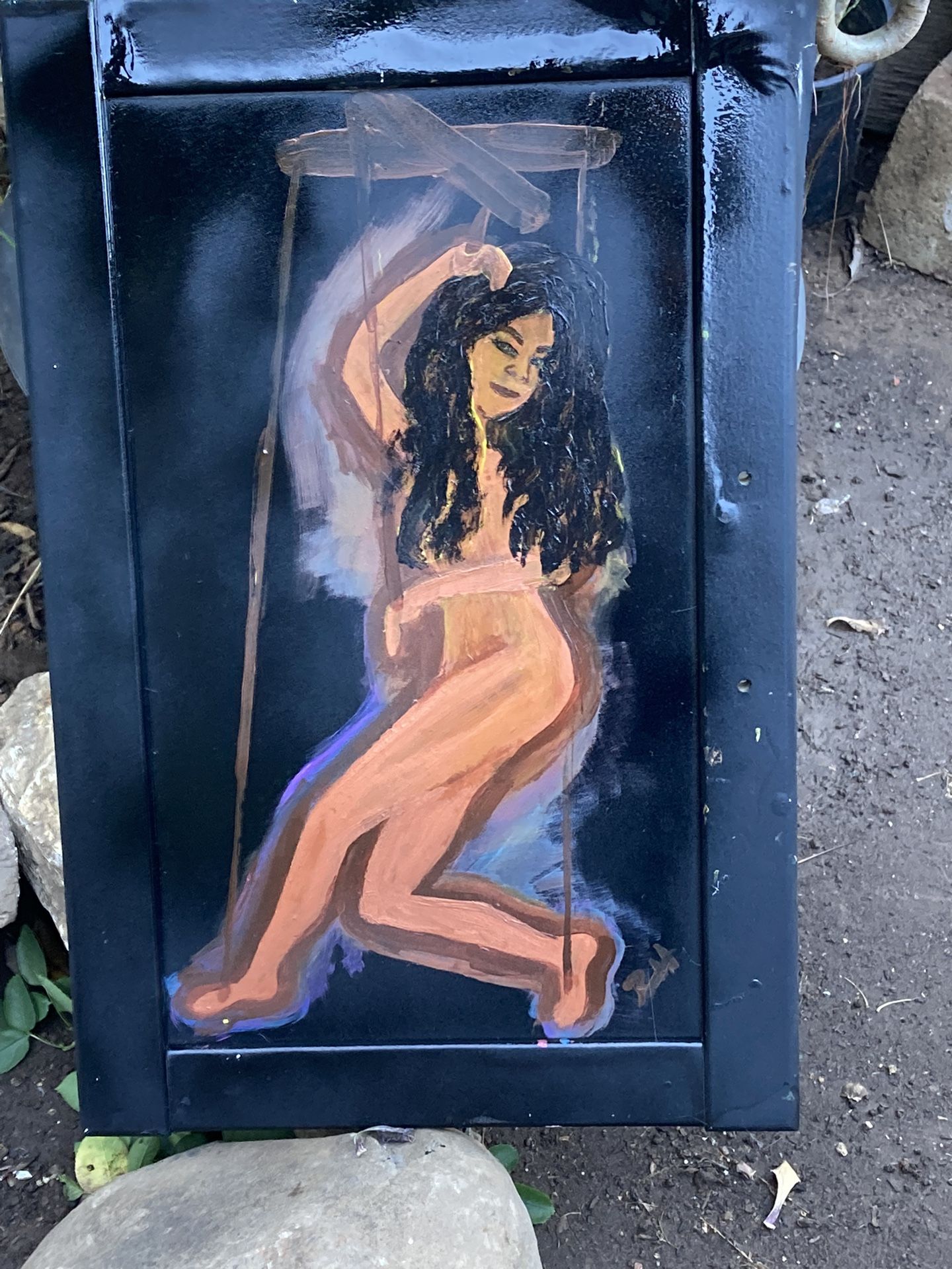 Painting On SmallWindow Piece 