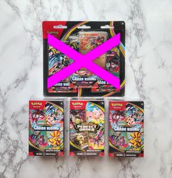 Pokemon cards sealed Chaos rising and perfect Order