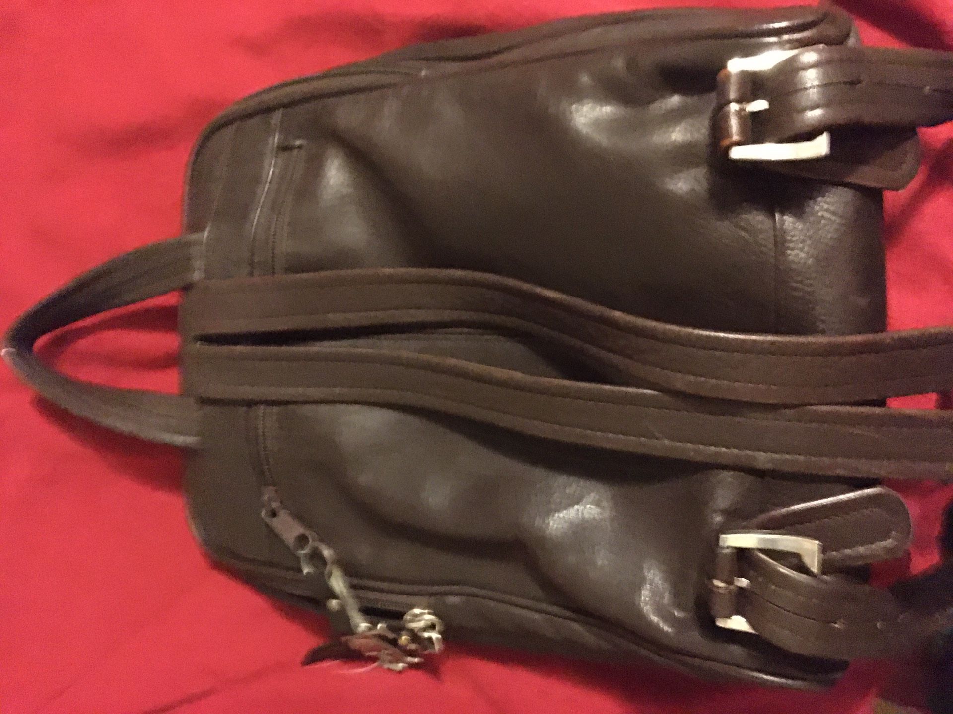 Leather Tignanello backpack purse