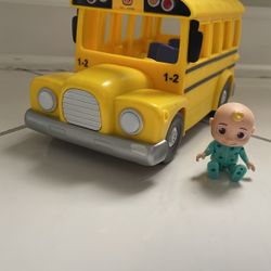 JJ With School Bus 