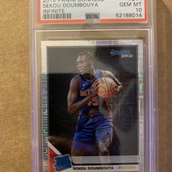 2019 Panini Donruss Serous Doumbouya Infinite Rated Rookie PSA 10