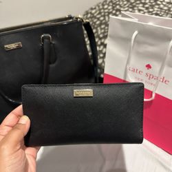 Kate spade Leather Bag & Wallet & gift Bag