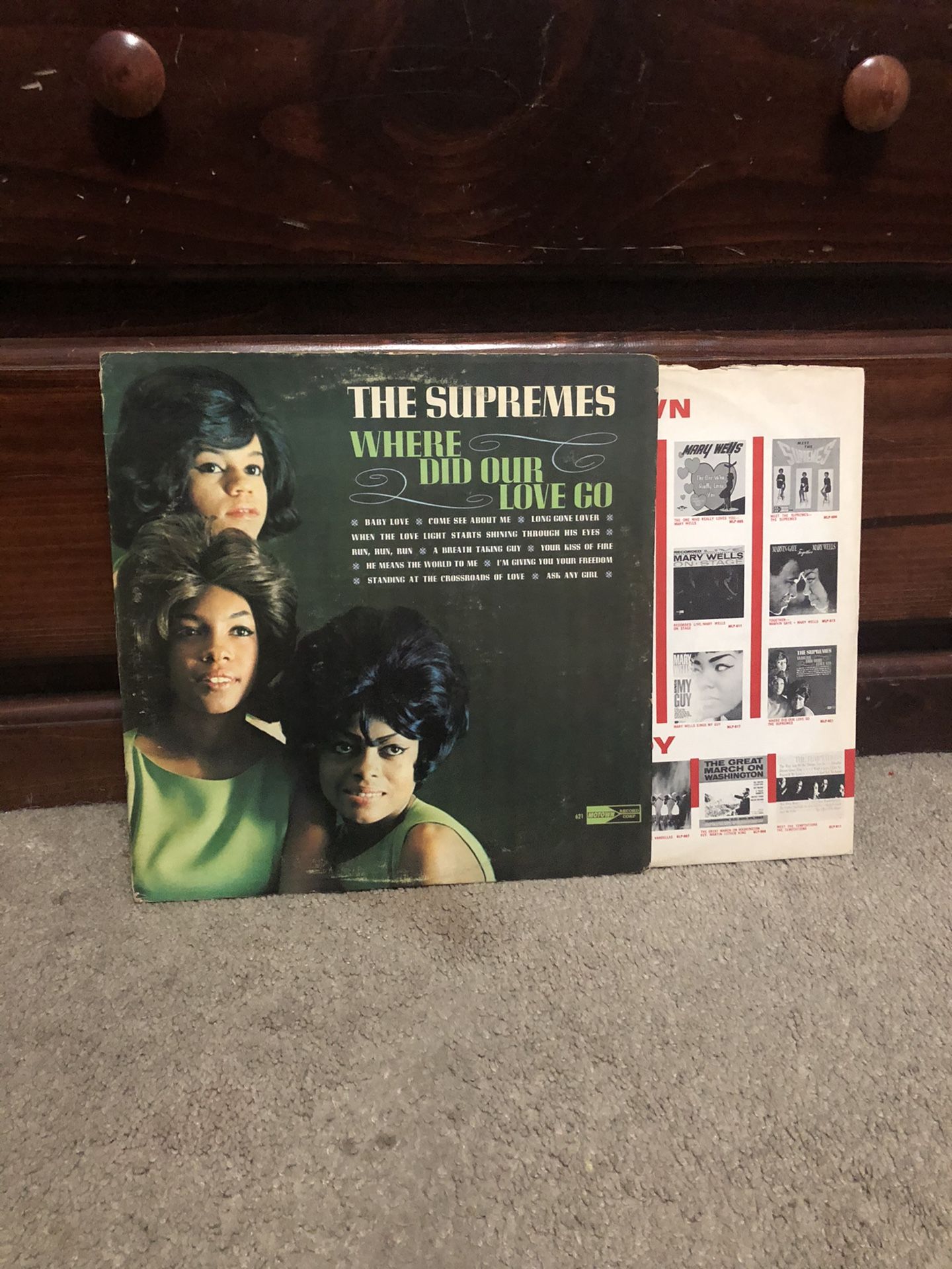 Where Did Our Love Go by The Supremes vinyl