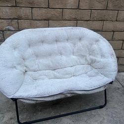 White small lounge chair