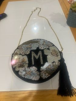 Anthropology monogram purse - Brand New